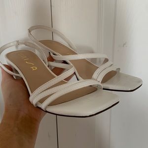 Strappy heeled sandals